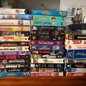 Vintage VHS Movie Collection - Multicolor